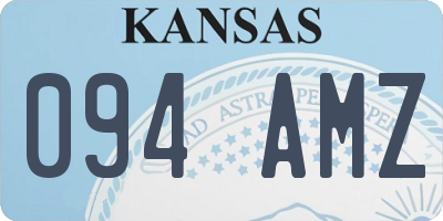 KS license plate 094AMZ