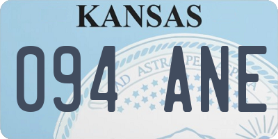 KS license plate 094ANE