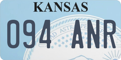 KS license plate 094ANR