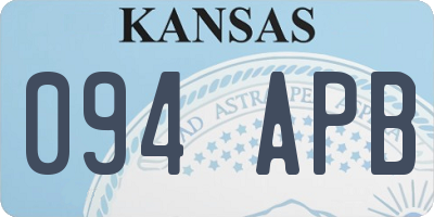KS license plate 094APB