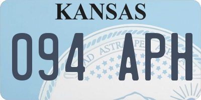 KS license plate 094APH