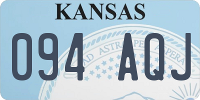 KS license plate 094AQJ