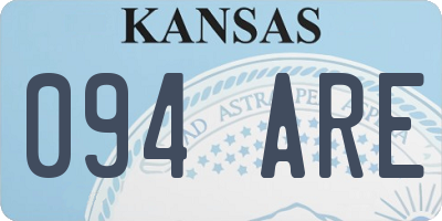 KS license plate 094ARE