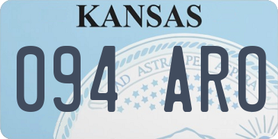 KS license plate 094ARO