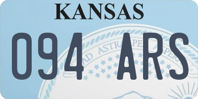 KS license plate 094ARS