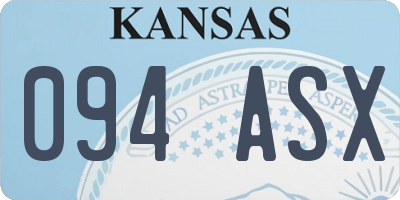 KS license plate 094ASX