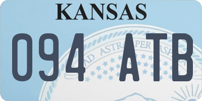 KS license plate 094ATB
