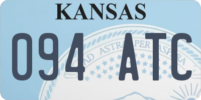 KS license plate 094ATC