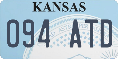 KS license plate 094ATD