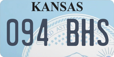 KS license plate 094BHS