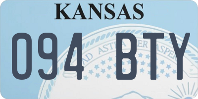 KS license plate 094BTY