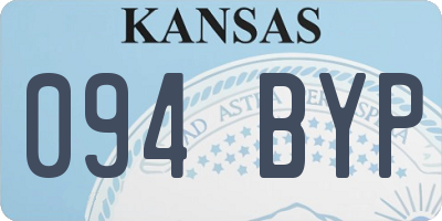 KS license plate 094BYP