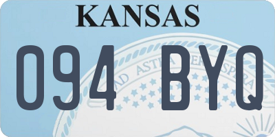 KS license plate 094BYQ