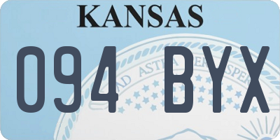 KS license plate 094BYX