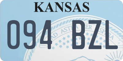 KS license plate 094BZL