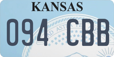 KS license plate 094CBB
