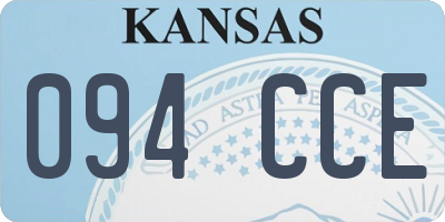KS license plate 094CCE