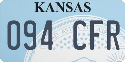 KS license plate 094CFR