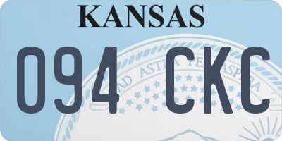 KS license plate 094CKC