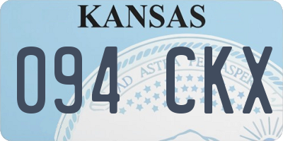 KS license plate 094CKX
