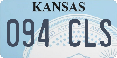 KS license plate 094CLS