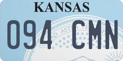 KS license plate 094CMN