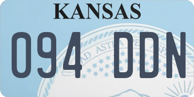 KS license plate 094DDN