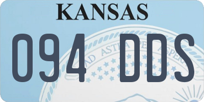 KS license plate 094DDS