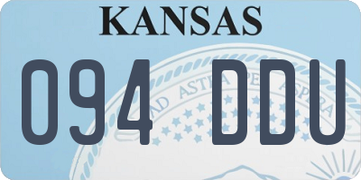 KS license plate 094DDU