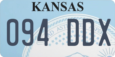 KS license plate 094DDX