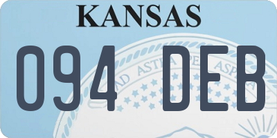 KS license plate 094DEB