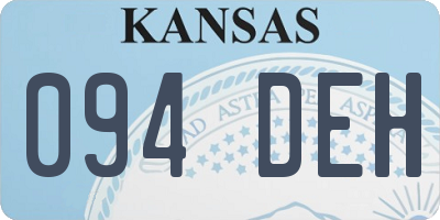 KS license plate 094DEH