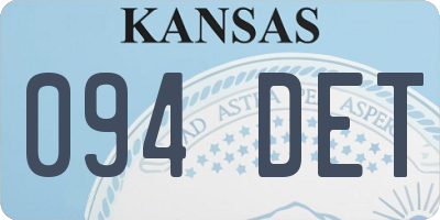 KS license plate 094DET