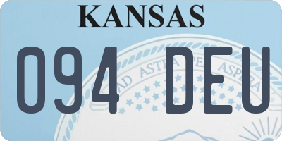 KS license plate 094DEU