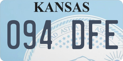 KS license plate 094DFE