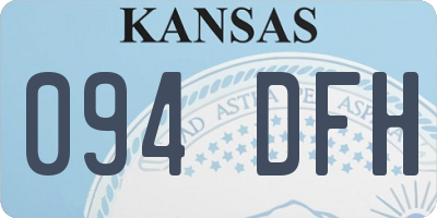 KS license plate 094DFH