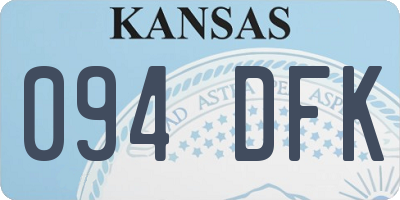KS license plate 094DFK
