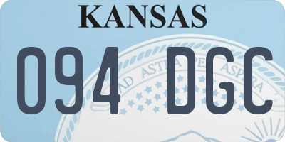 KS license plate 094DGC