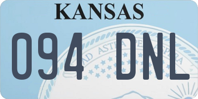 KS license plate 094DNL