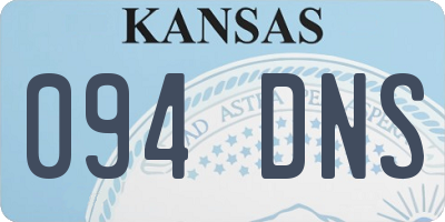 KS license plate 094DNS