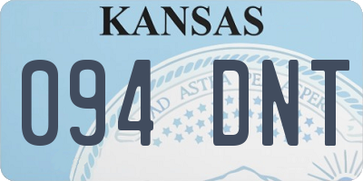 KS license plate 094DNT