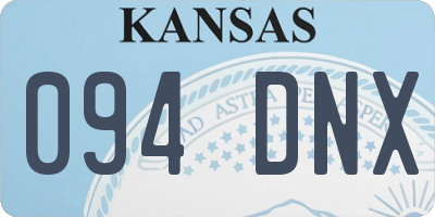 KS license plate 094DNX