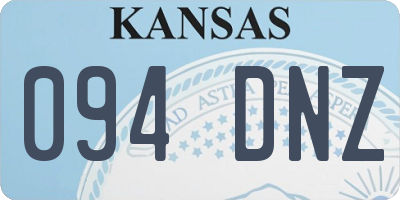 KS license plate 094DNZ