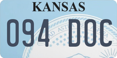 KS license plate 094DOC