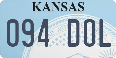KS license plate 094DOL