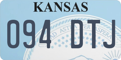 KS license plate 094DTJ