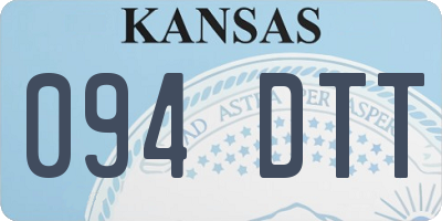 KS license plate 094DTT