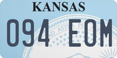 KS license plate 094EOM
