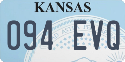 KS license plate 094EVQ