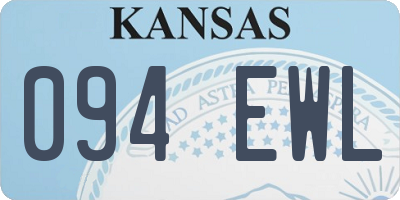 KS license plate 094EWL